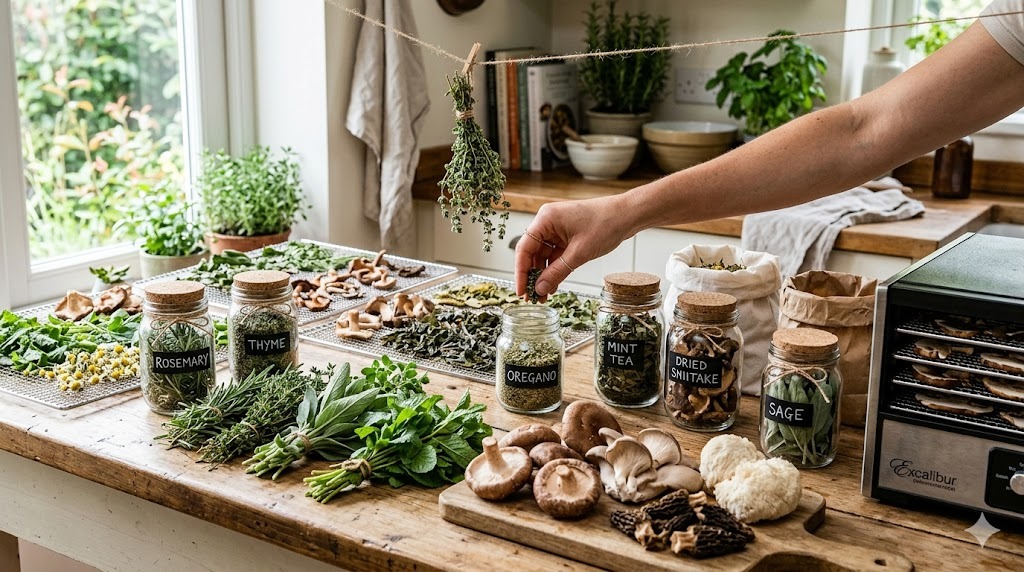Drying & Preserving Herbs & Tea
