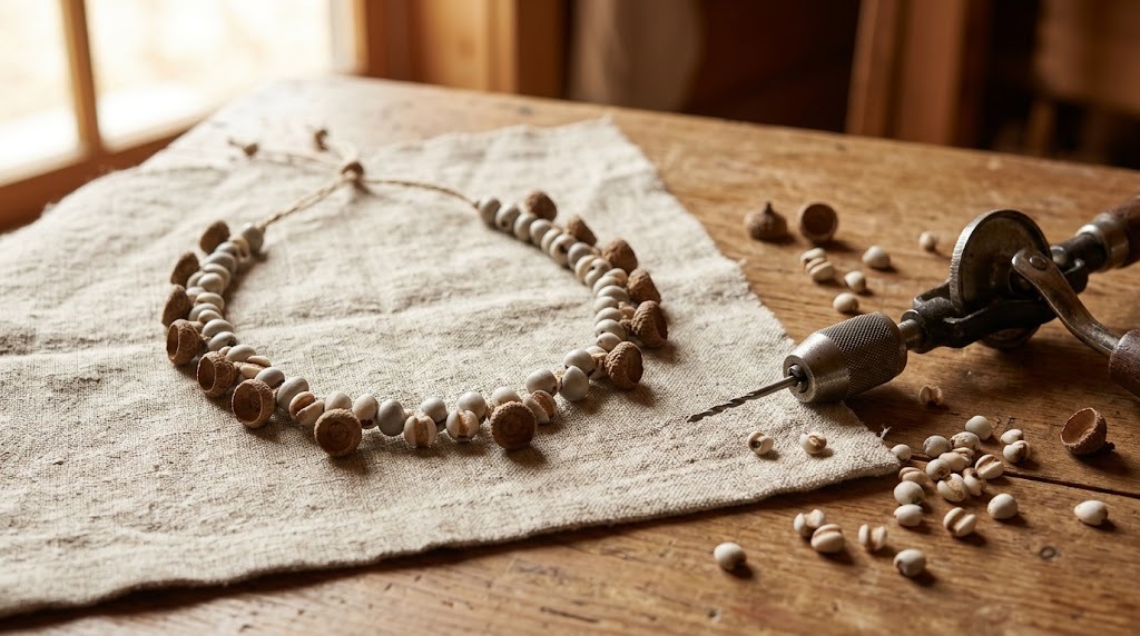 Seed jewellery and ornaments