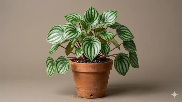 Watermelon Peperomia (Peperomia argyreia)