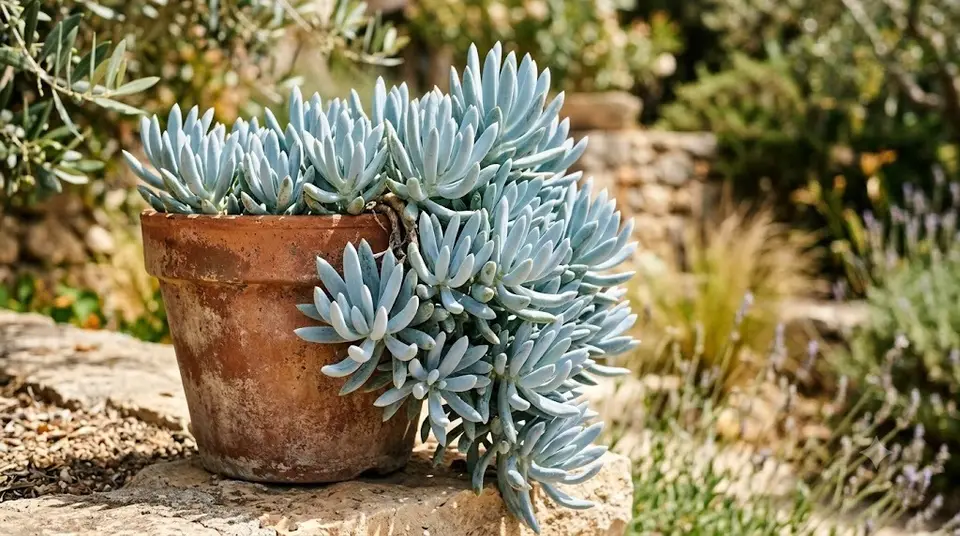 Blue Chalksticks (Curio repens)
