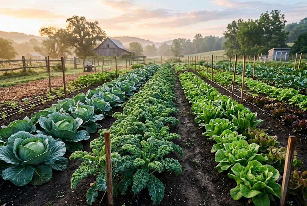 Leafy greens and brassicas