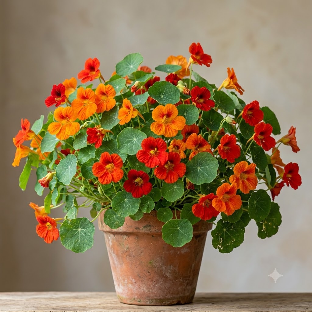 Nasturtium (Tropaeolum majus)