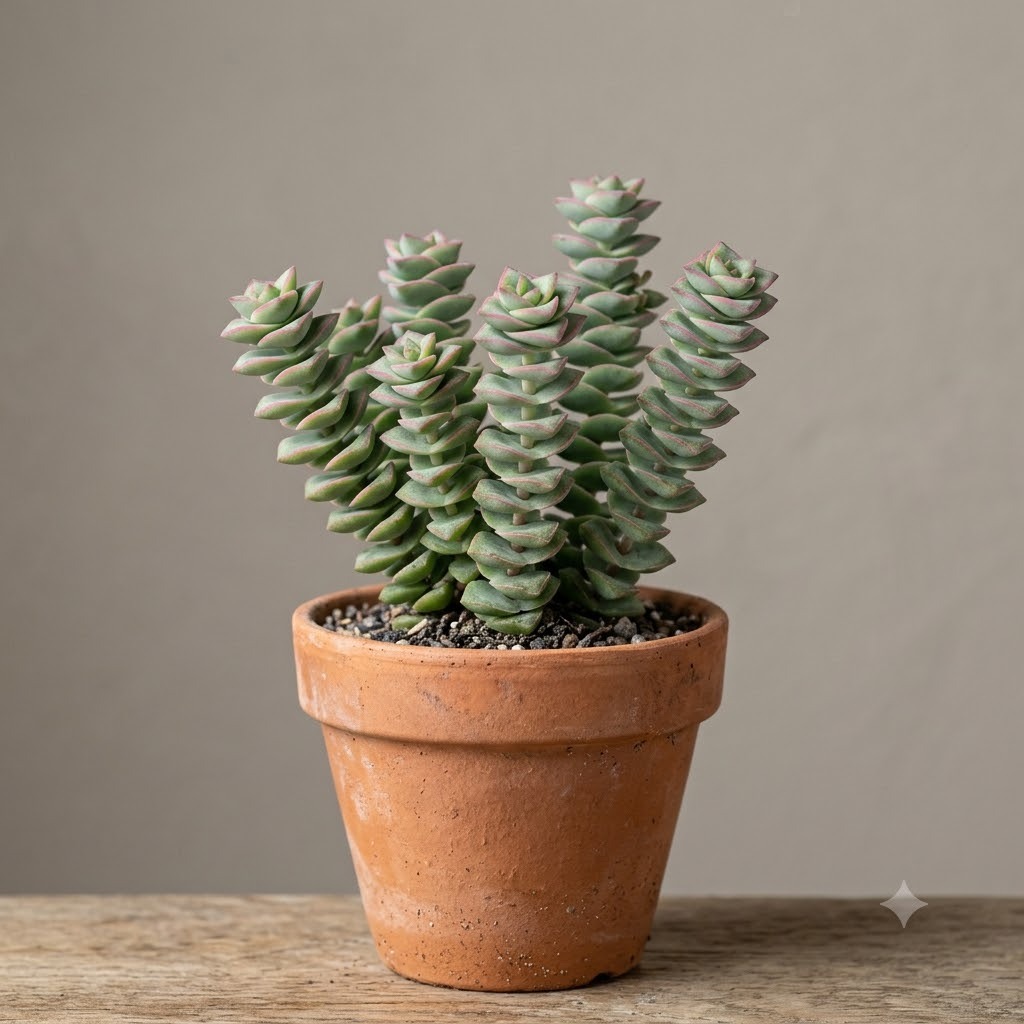 Crassula Perforata (String of Buttons)