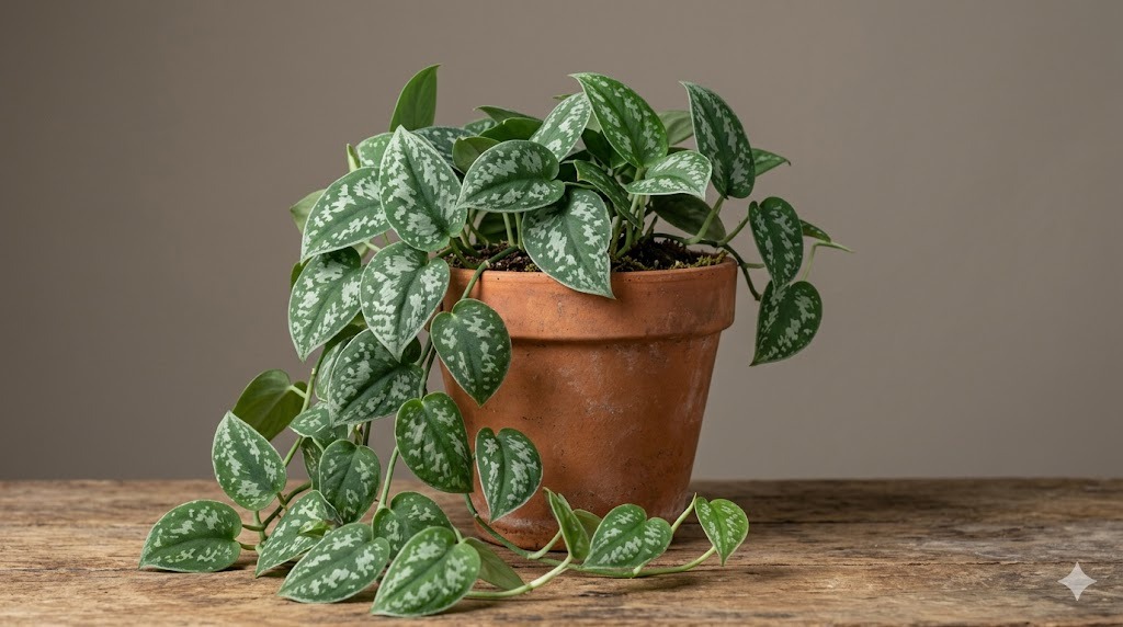 Satin Pothos (Scindapsus pictus)