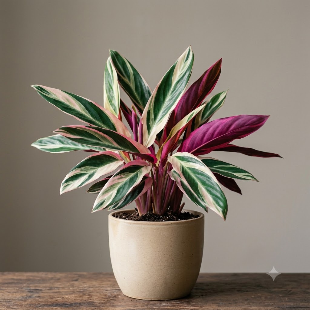 Stromanthe Triostar (Stromanthe Sanguinea 'Triostar')