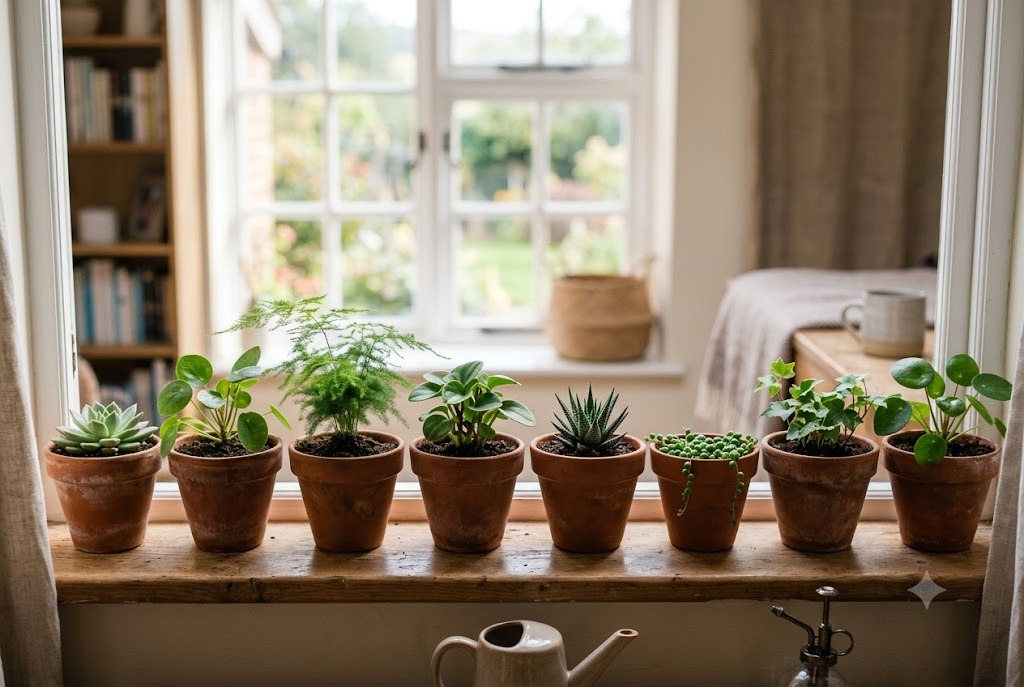 A rhythmic windowsill line-up